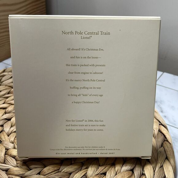 NIB 2007 Hallmark Keepsake Lionel North Pole Central Train 5 Diecast Ornaments - Picture 2 of 2